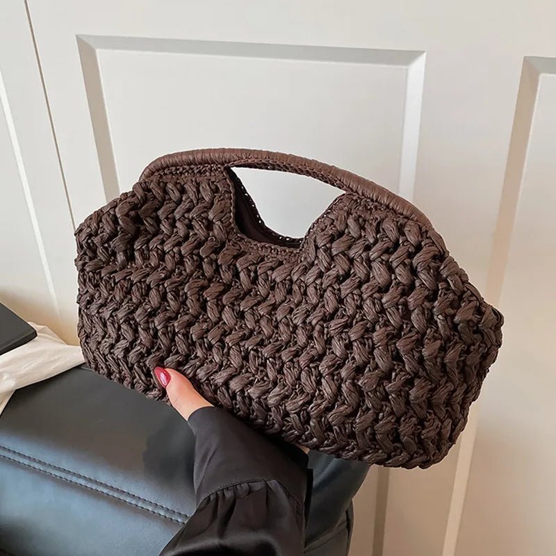 ZEYA - Sabrina Woven Rattan Tote