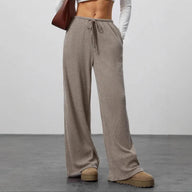 Pantalon en maille à jambe large Samantha