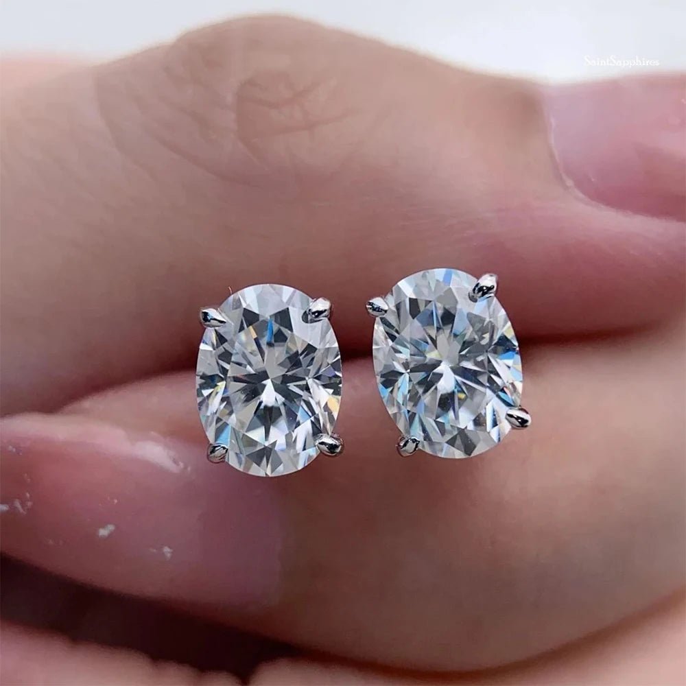 ZEYA - Sandra Oval Cut Zirconia Earrings