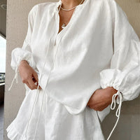 Sara Ruffle Shorts Set
