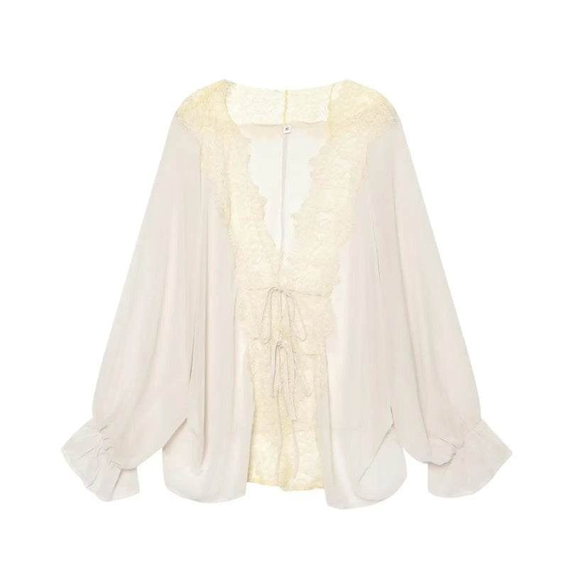 ZEYA - Sarah Lace Patchwork Blouse