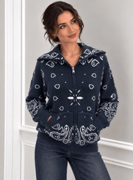 Sarah Stand Collar Knitted Cardigan