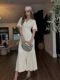Rochie maxi mulată Shelly tricotată