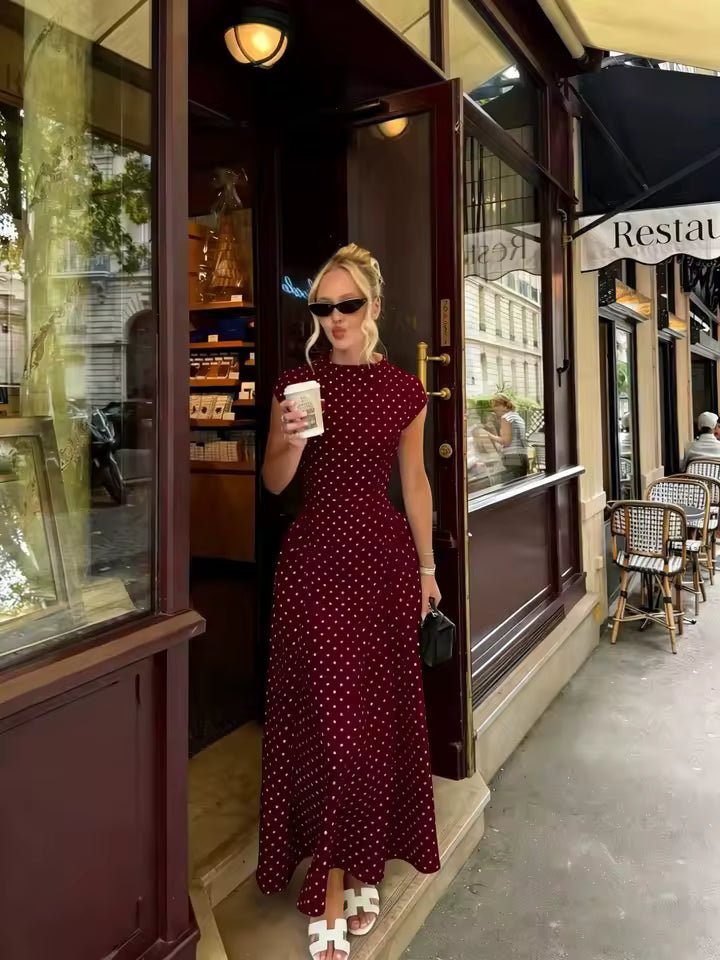 ZEYA - Sienna Flare Maxi Dress with Cap Sleeves