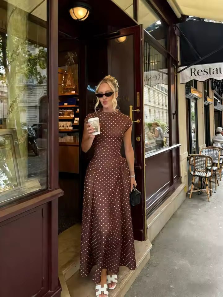 ZEYA - Sienna Flare Maxi Dress with Cap Sleeves