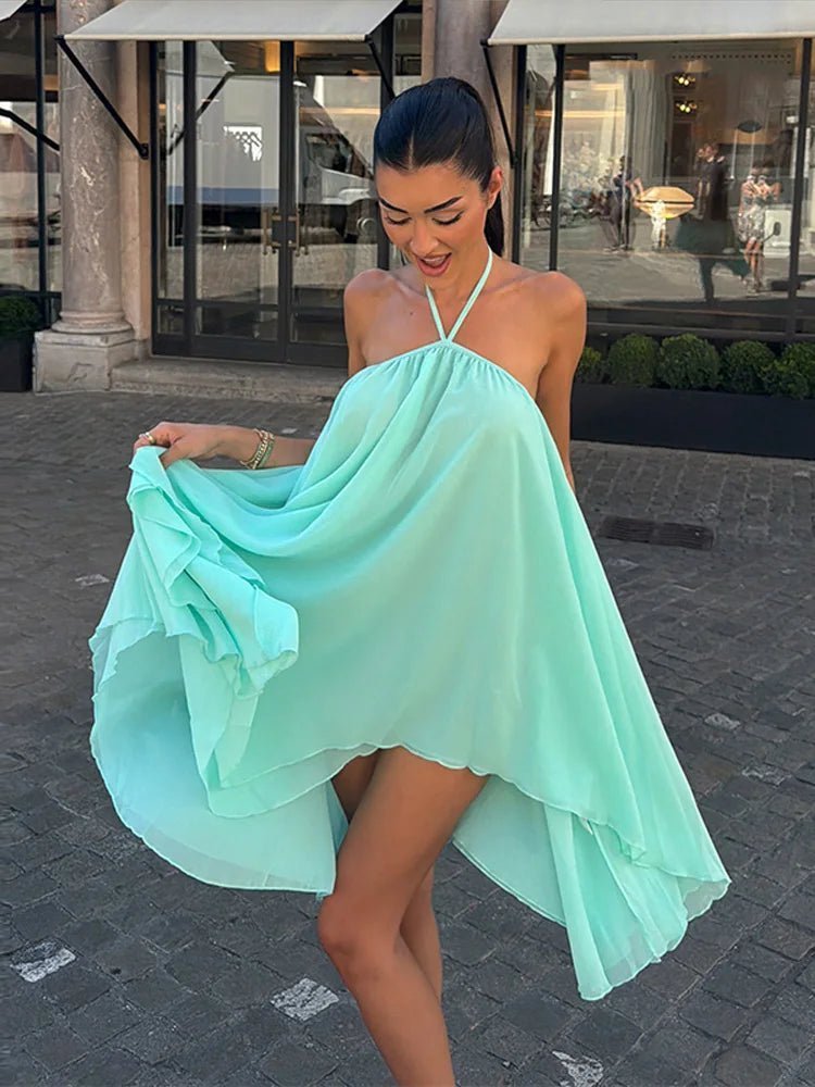 ZEYA - Smilla Flowy Halter Mini Dress