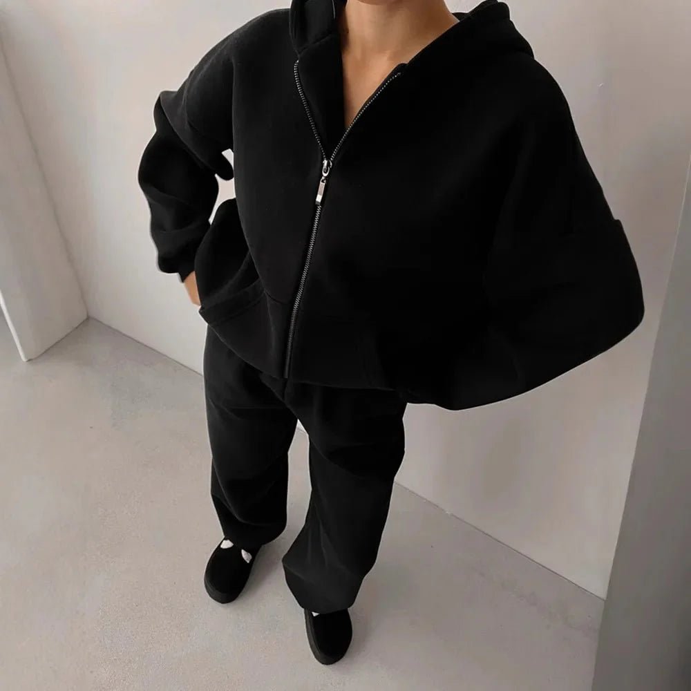 ZEYA - Sofia Oversized Hoodie Track Set