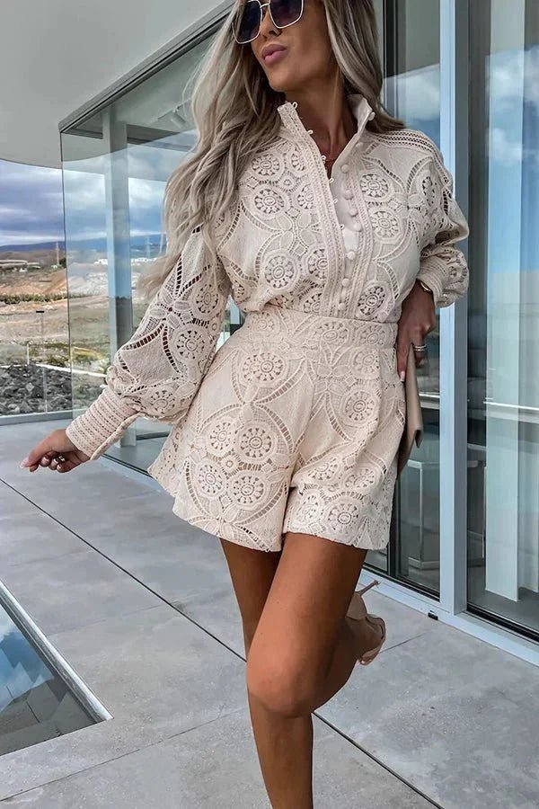 ZEYA - Sophia Lace Embroidered Co-Ord Set