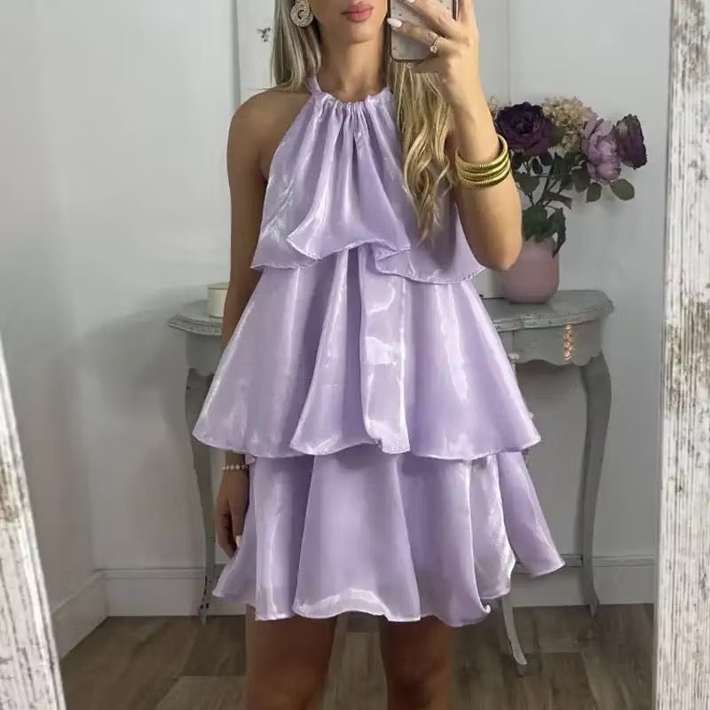 ZEYA - Sophia Organza Halterneck Mini Dress