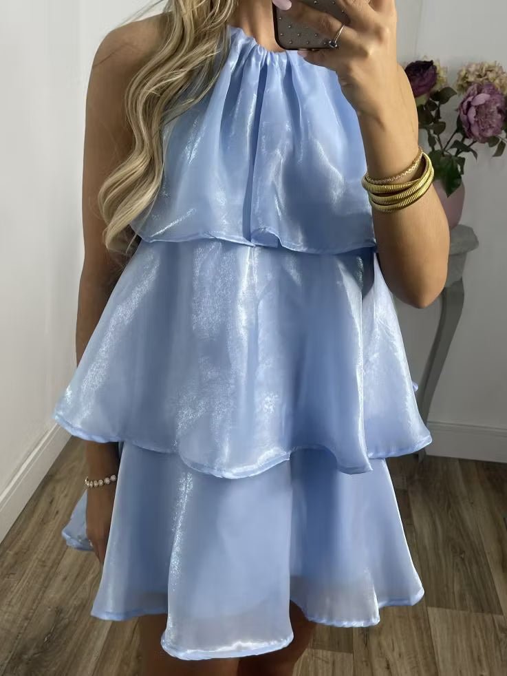 ZEYA - Sophia Organza Halterneck Mini Dress