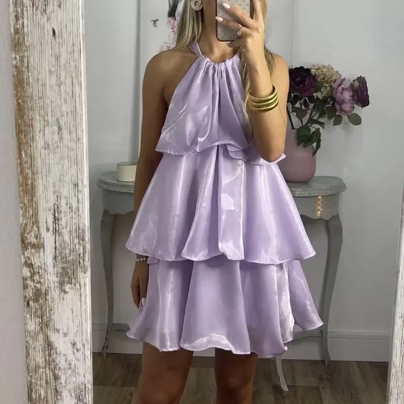 ZEYA - Sophia Organza Halterneck Mini Dress