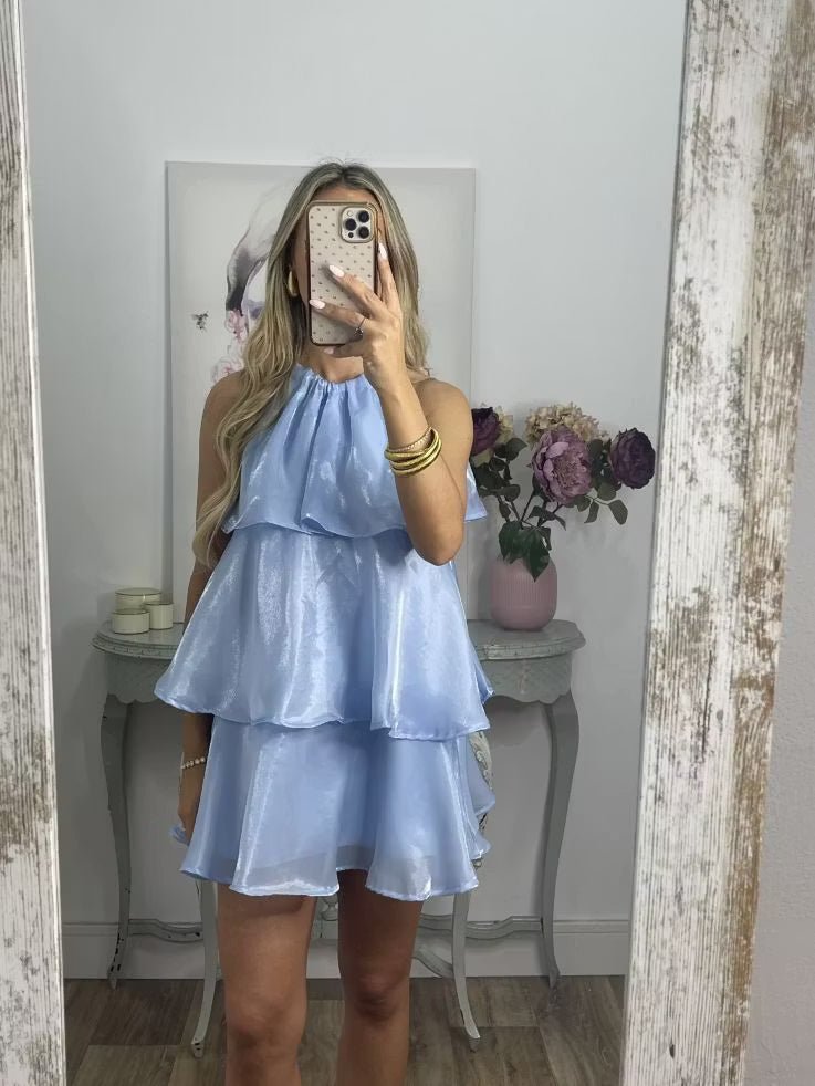 ZEYA - Sophia Organza Halterneck Mini Dress