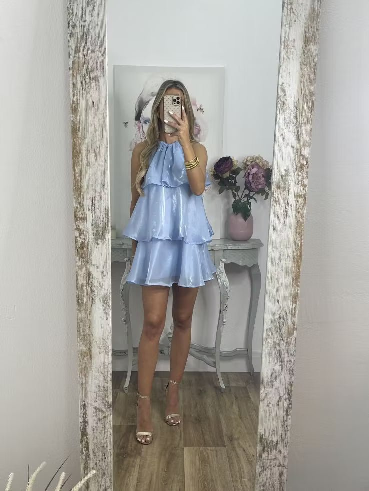 ZEYA - Sophia Organza Halterneck Mini Dress