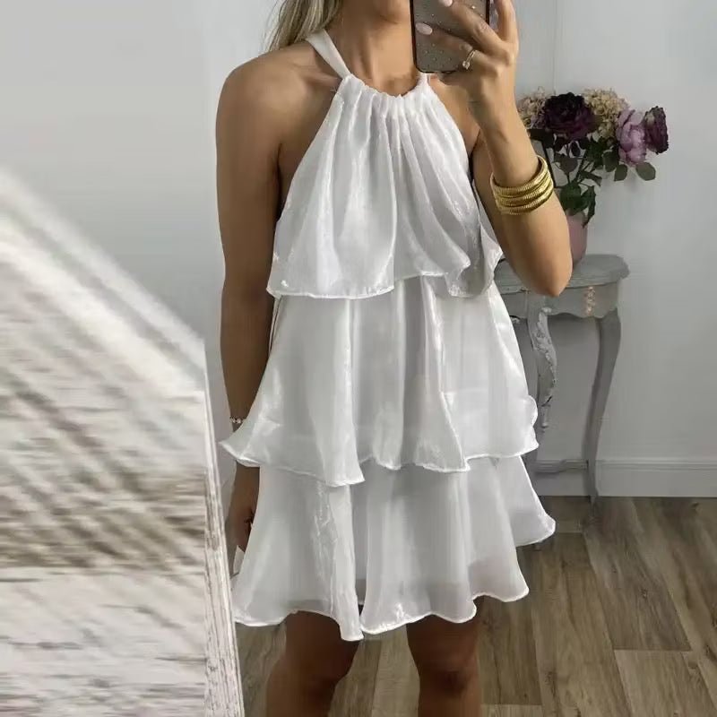 ZEYA - Sophia Organza Halterneck Mini Dress