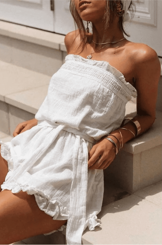 ZEYA - Sophie Belted Tube Jumpsuit
