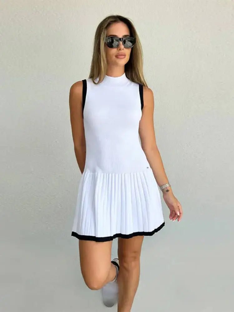 ZEYA - Sophie Drop-Waist Contrast Knit Dress