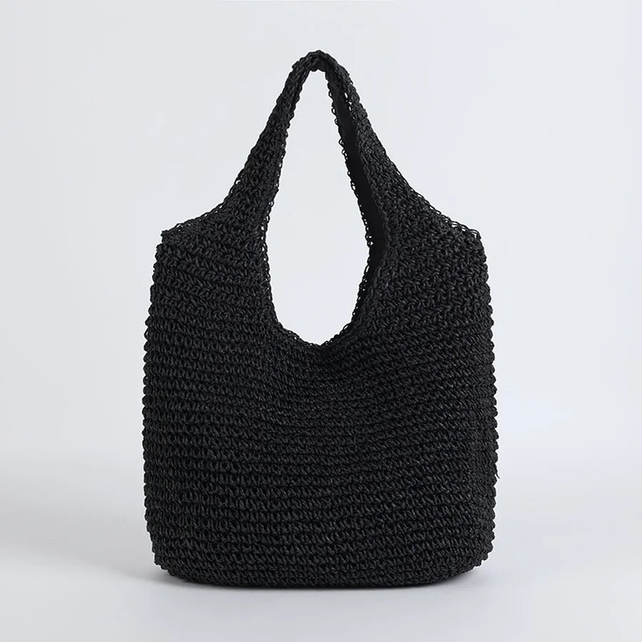 ZEYA - Svea Woven Rattan Tote Bag