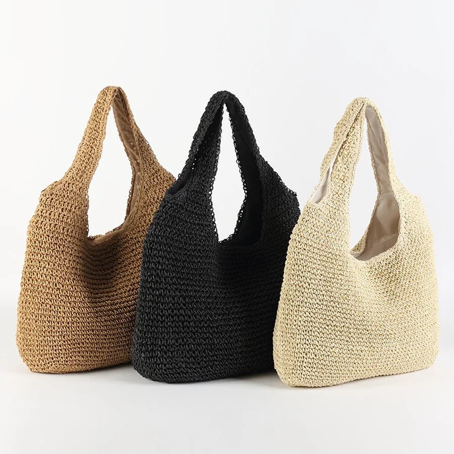 ZEYA - Svea Woven Rattan Tote Bag