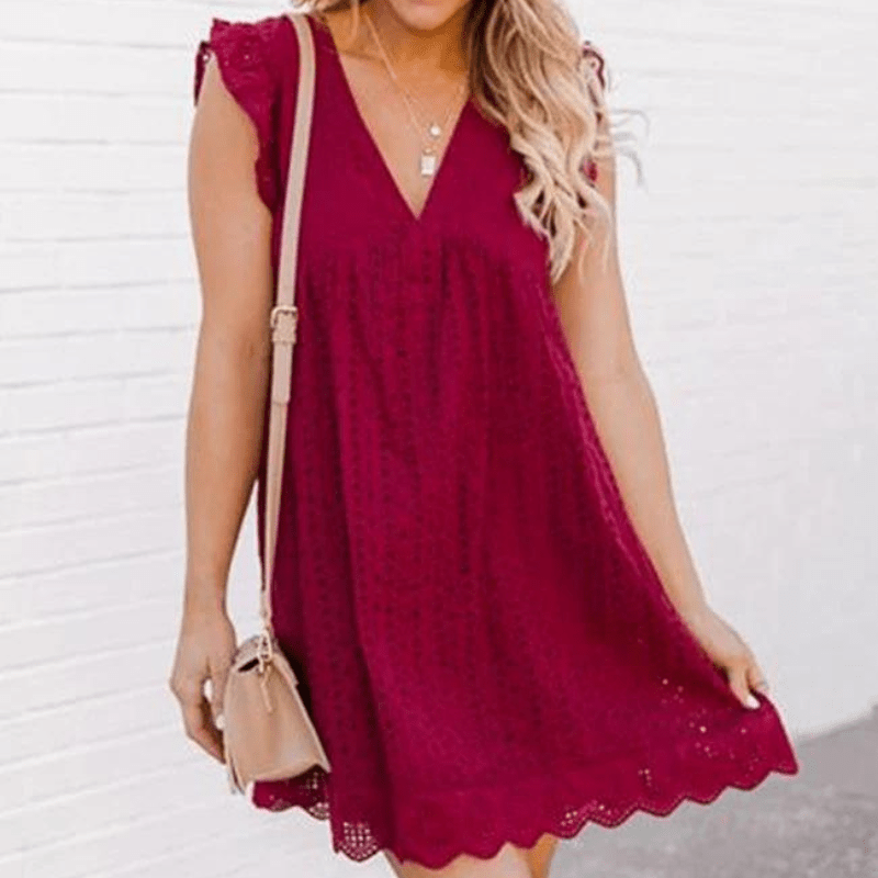ZEYA - Sylvie V-Neck Sleeveless Mini Dress