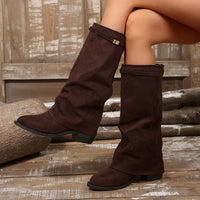 Teresa Faux Suede Knee High Boots