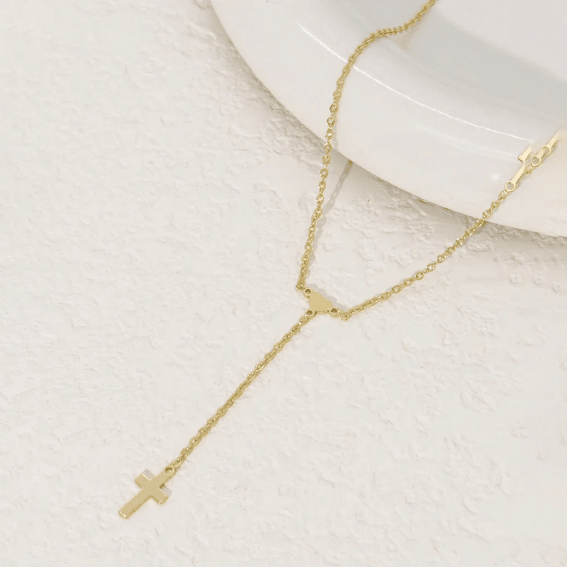 ZEYA - Valencia Cross Pendant Necklace