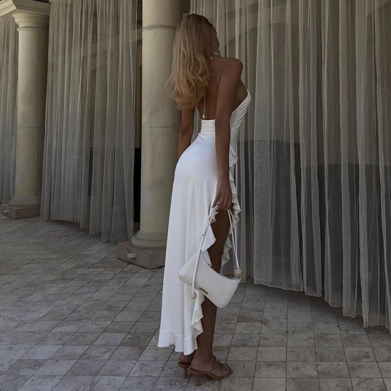 ZEYA - Valentina Ruffle Halter Dress
