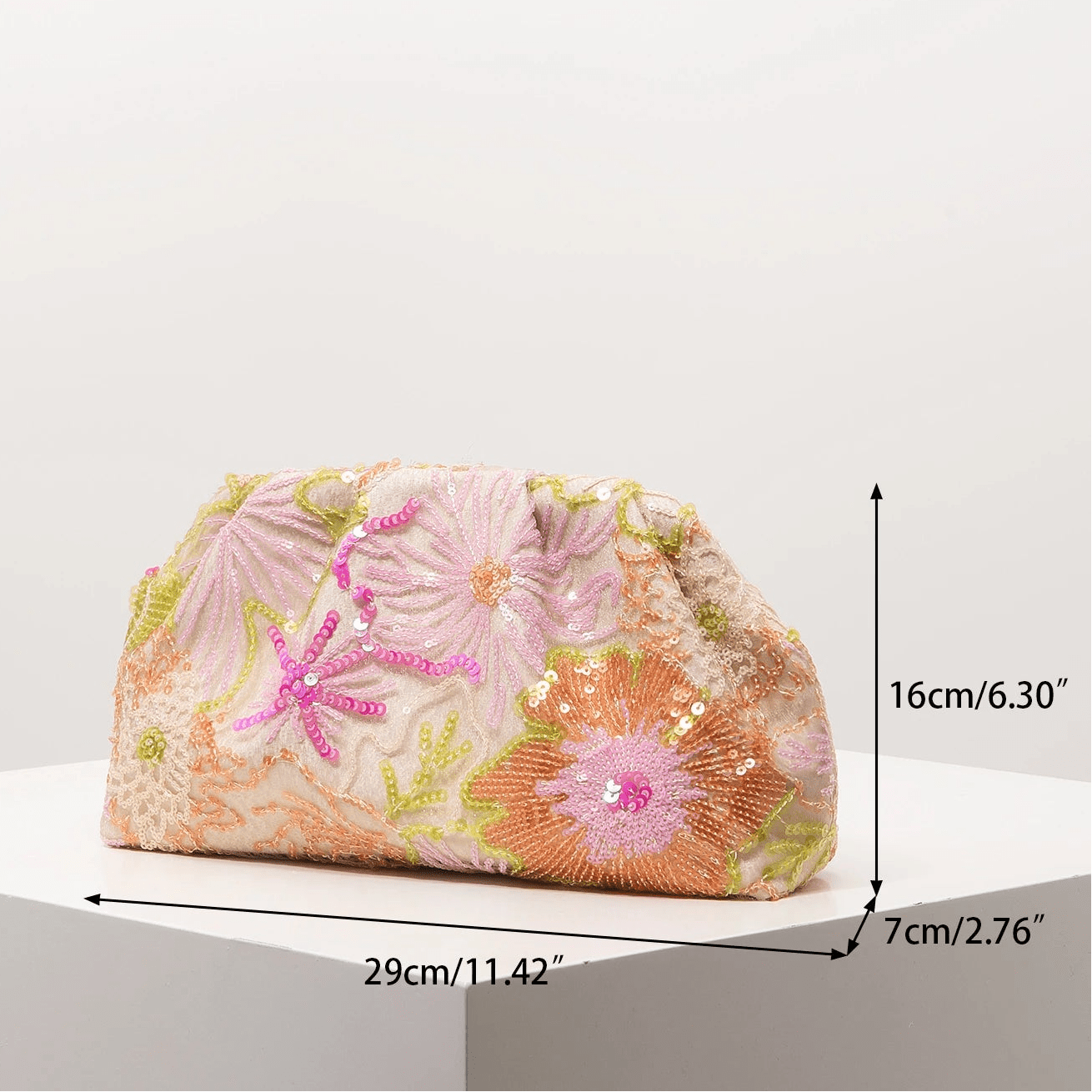 ZEYA - Violet Sequin Clutch