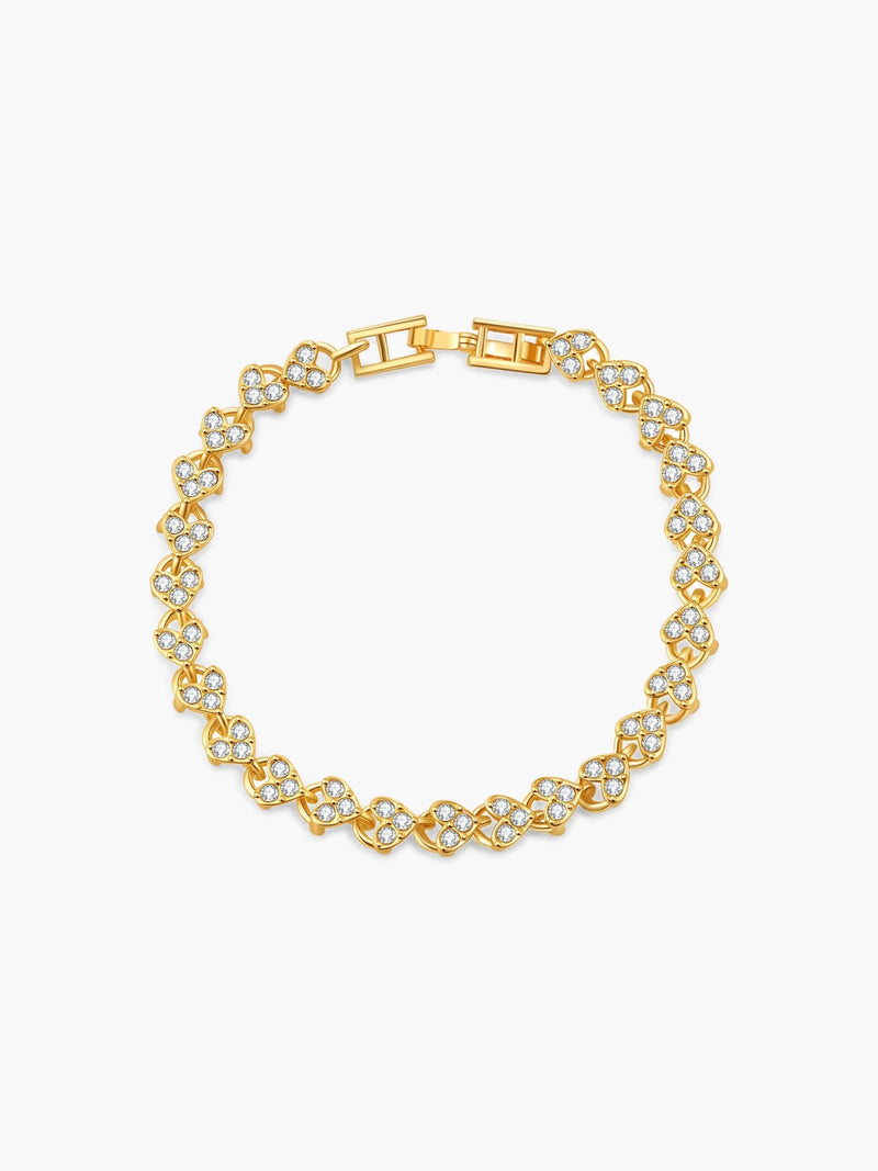 Bracelet tennis Viona Heart en zircone