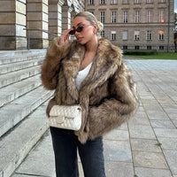 Ahlam Oversized fuskpälsrock