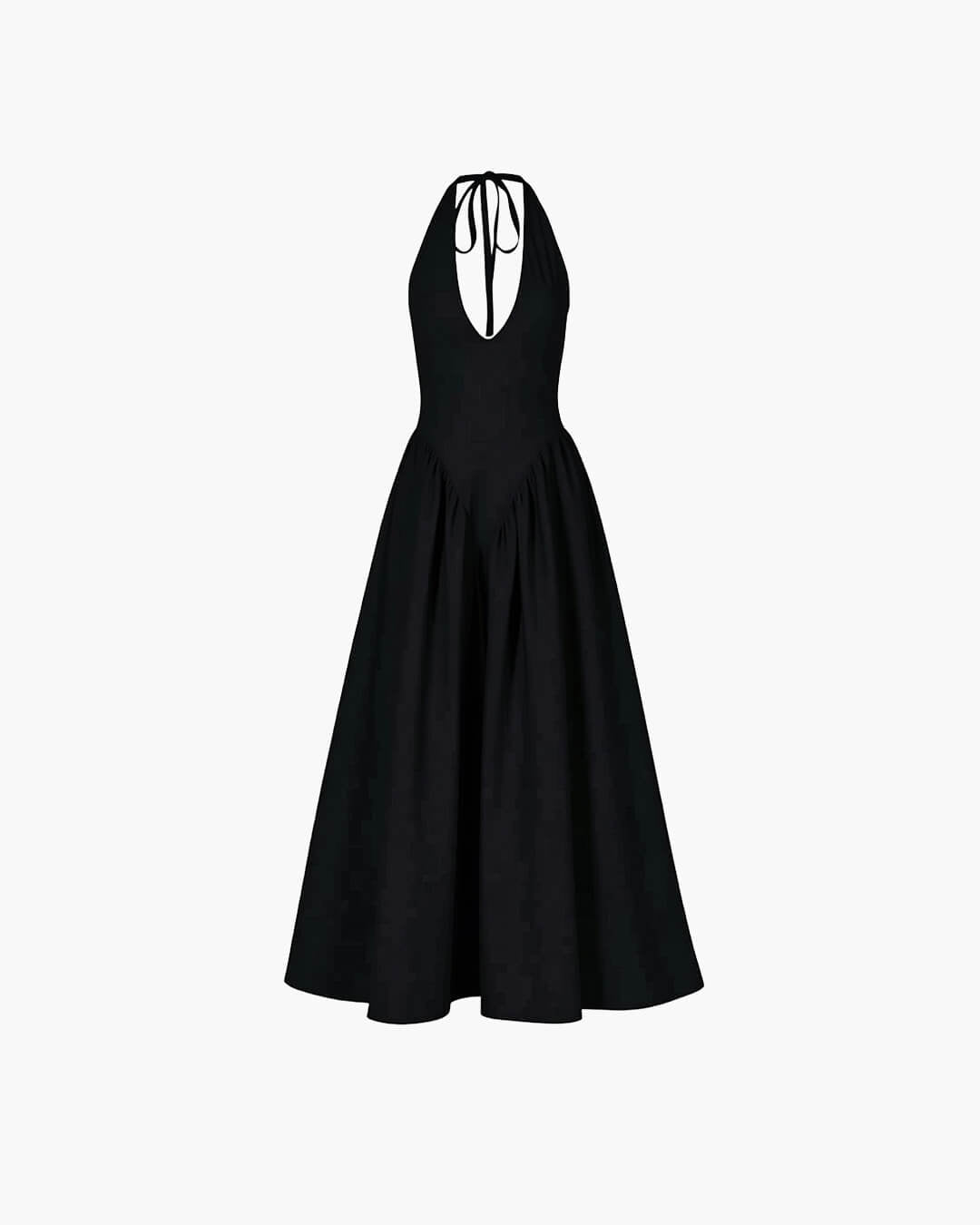 ZEYA - Ximena Deep Neck Maxi Dress